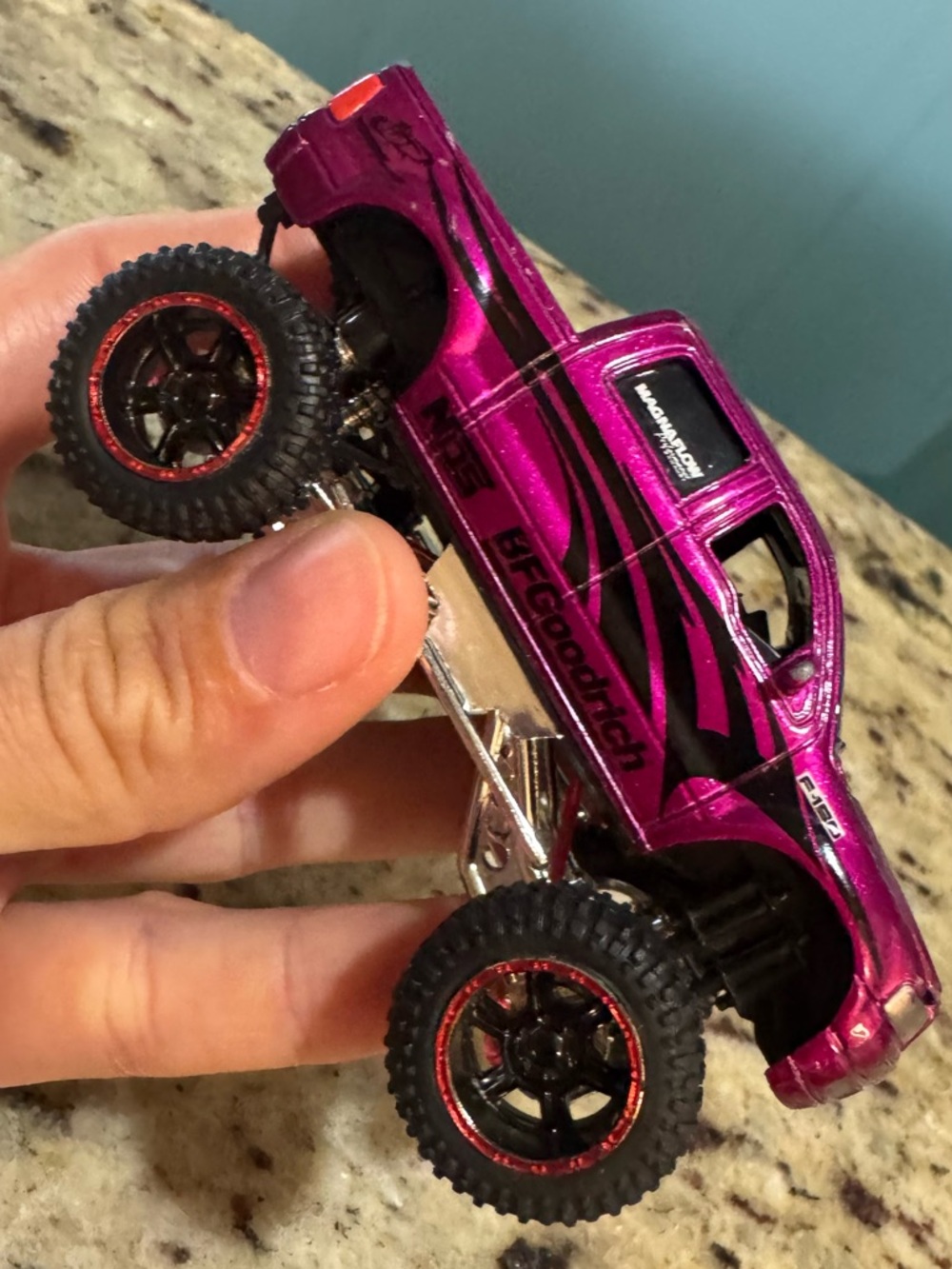 FOOSE FORD F-150 Monster Truck Toy 2005 Metallic Purple MAGNAFLOW BFGoodrich